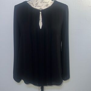 WHBM black long sleeve top